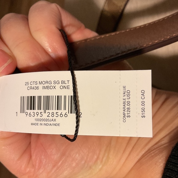 NWT COACH Logo Design Leather reversible Belt One Size main image 6